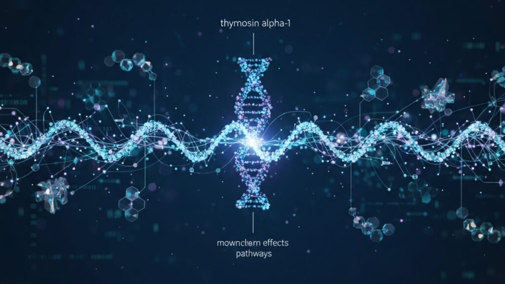 thymosin alpha-1 downstream effects - Professional illustration
