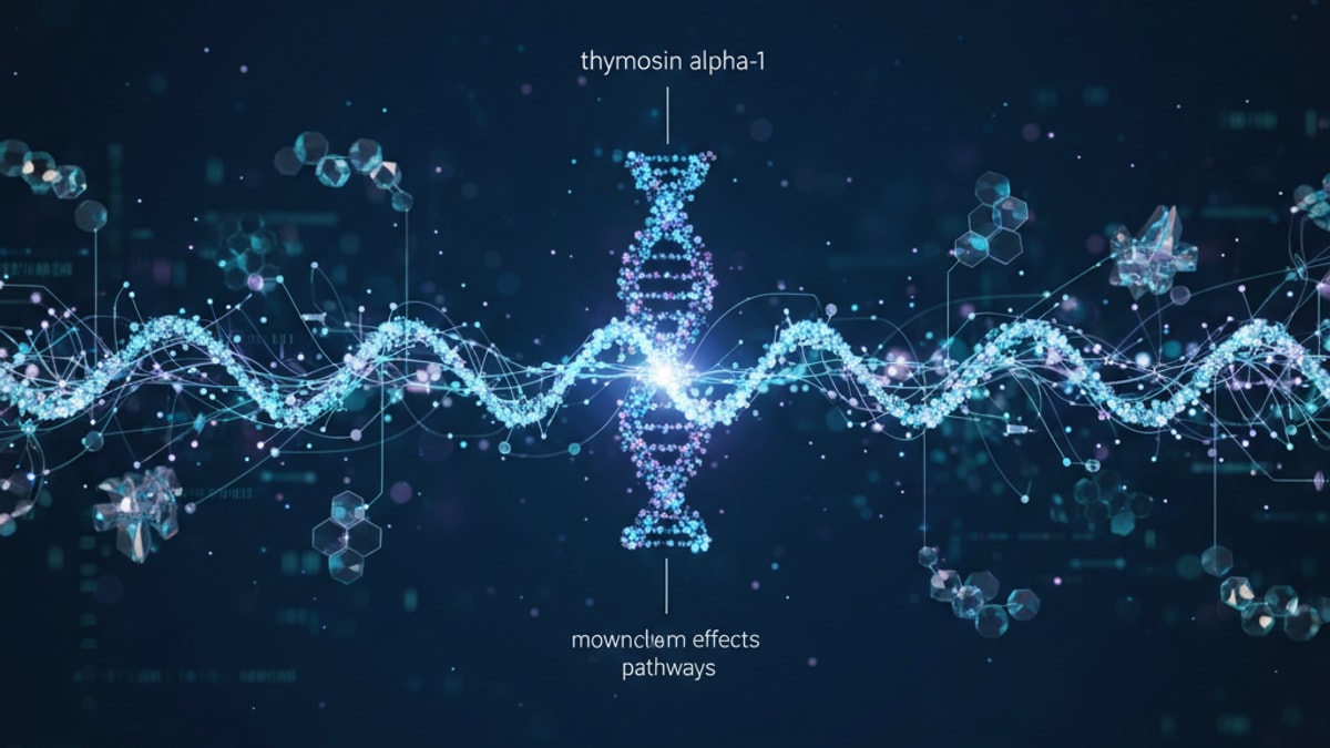 thymosin alpha-1 downstream effects - Professional illustration