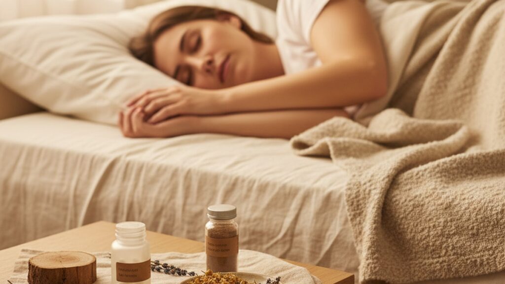 melatonin vs magnesium glycinate mechanism - Professional illustration