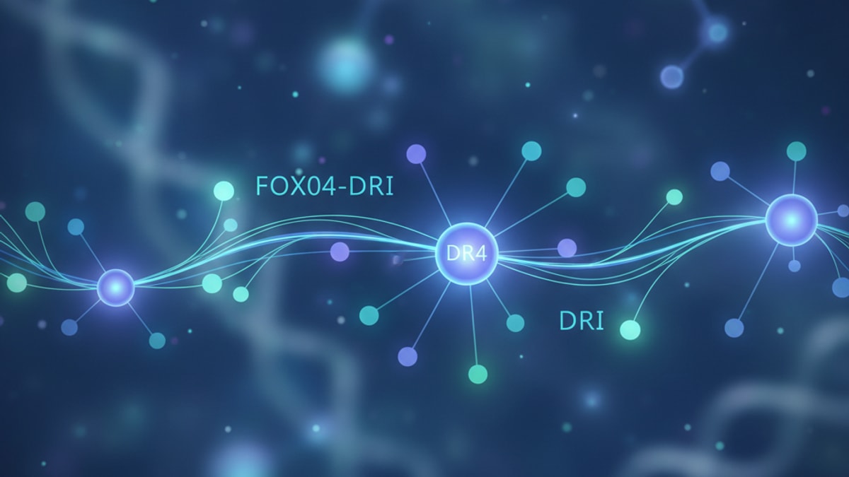 foxo4-dri signaling pathway - Professional illustration