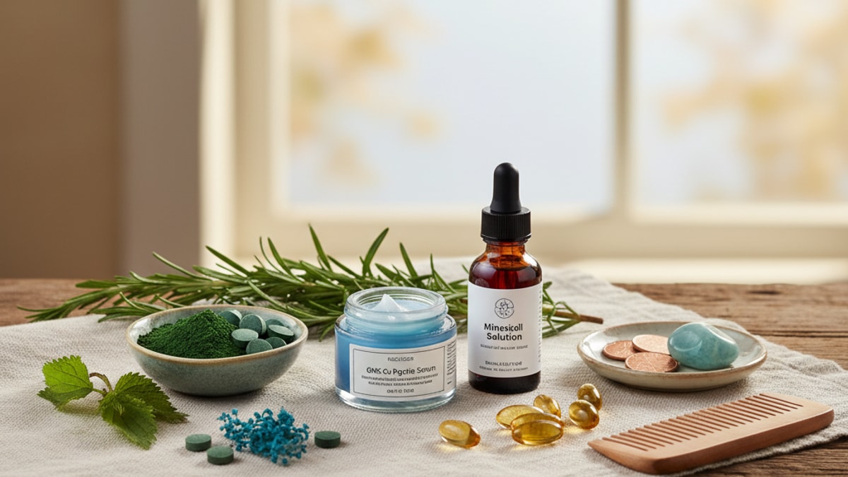 ghk-cu differs from minoxidil - Professional illustration