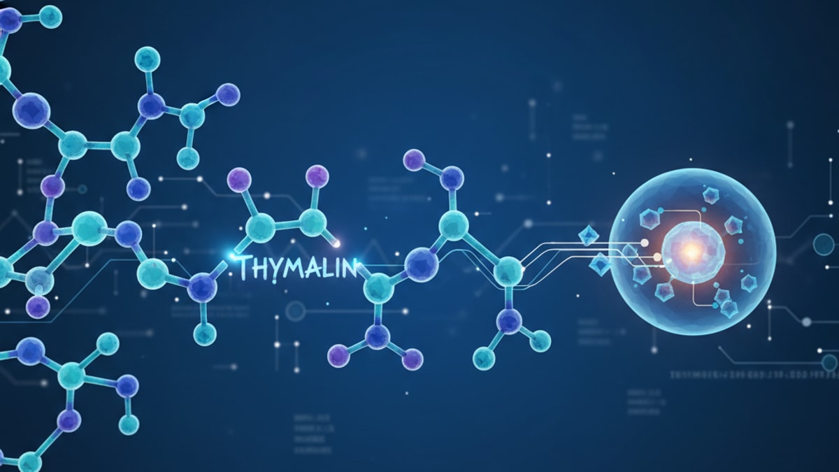 thymalin metabolism research - Professional illustration