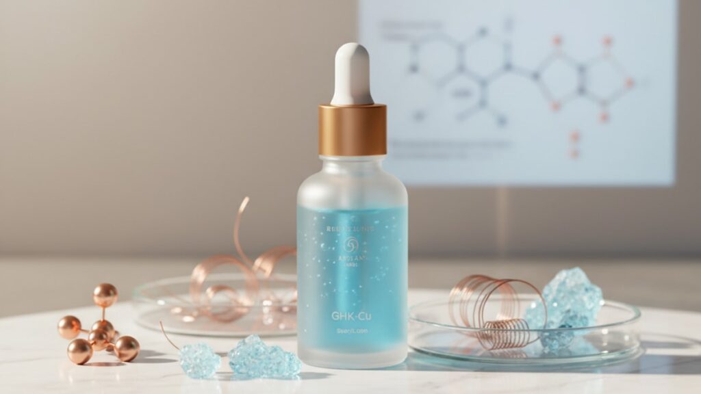 does ghk-cu cosmetic work for cosmetic peptide research - Professional illustration