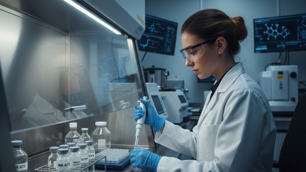 how is mk-677 typically administered in research - Professional illustration