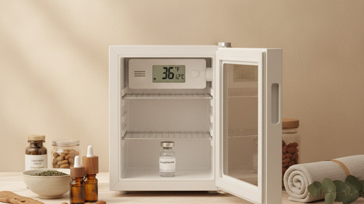 what temperature should cagrilintide be stored at - Professional illustration