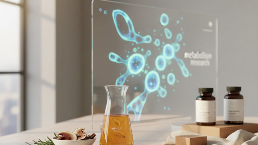 igf-1 lr3 metabolism research - Professional illustration