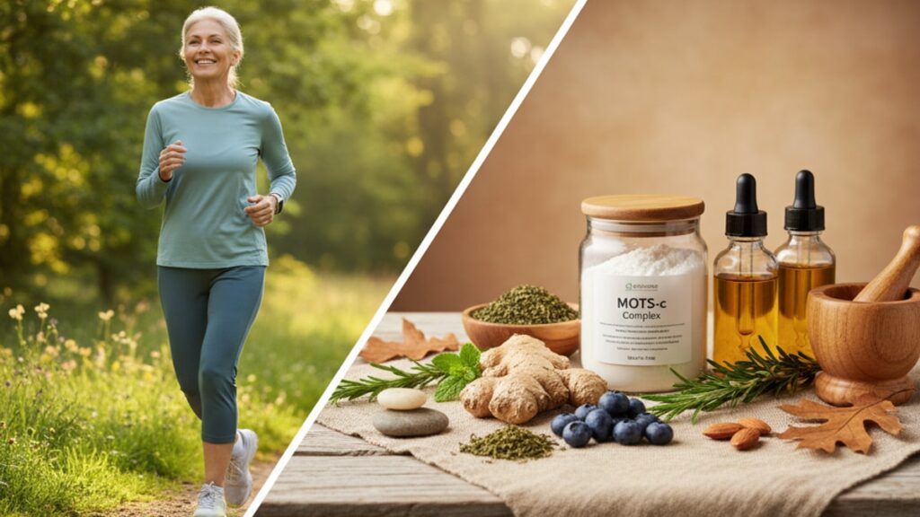 does mots-c support biological age reduction - Professional illustration
