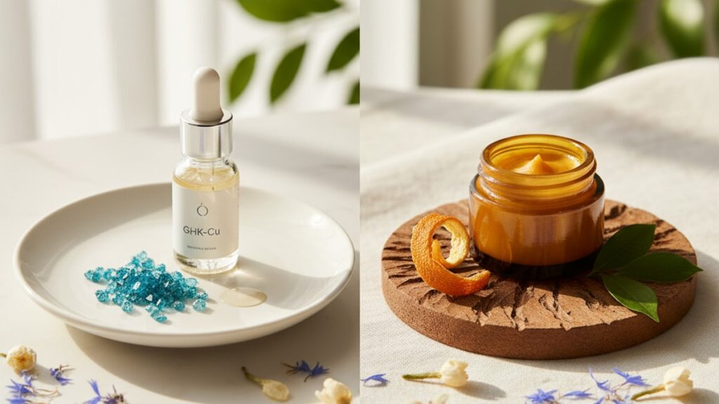 ghk-cu differs from retinol - Professional illustration