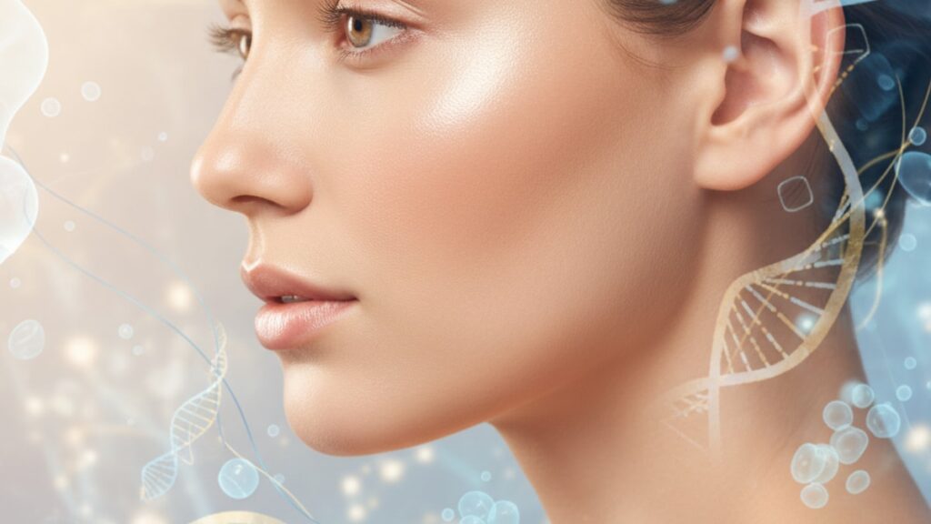 ghk-cu cosmetic gene expression - Professional illustration