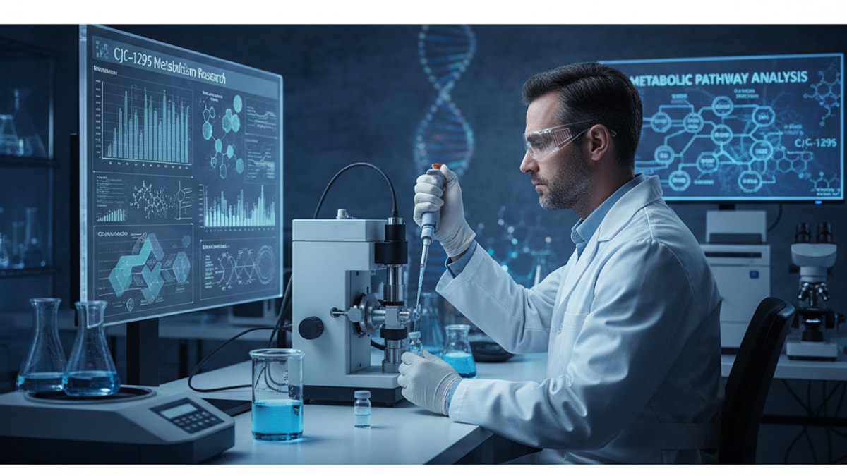 cjc-1295 metabolism research - Professional illustration
