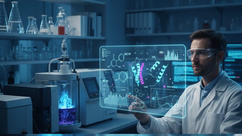 melanotan-1 receptor pharmacology - Professional illustration