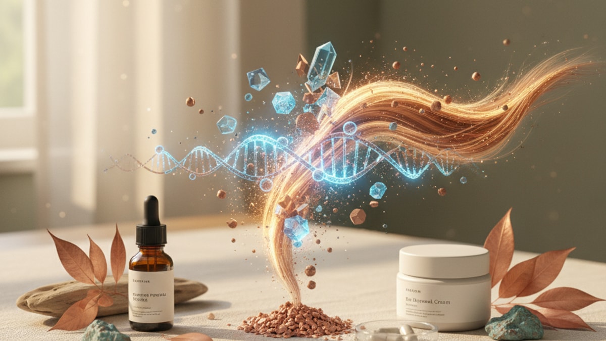 stacking ghk-cu ahk-cu skin + hair research - Professional illustration