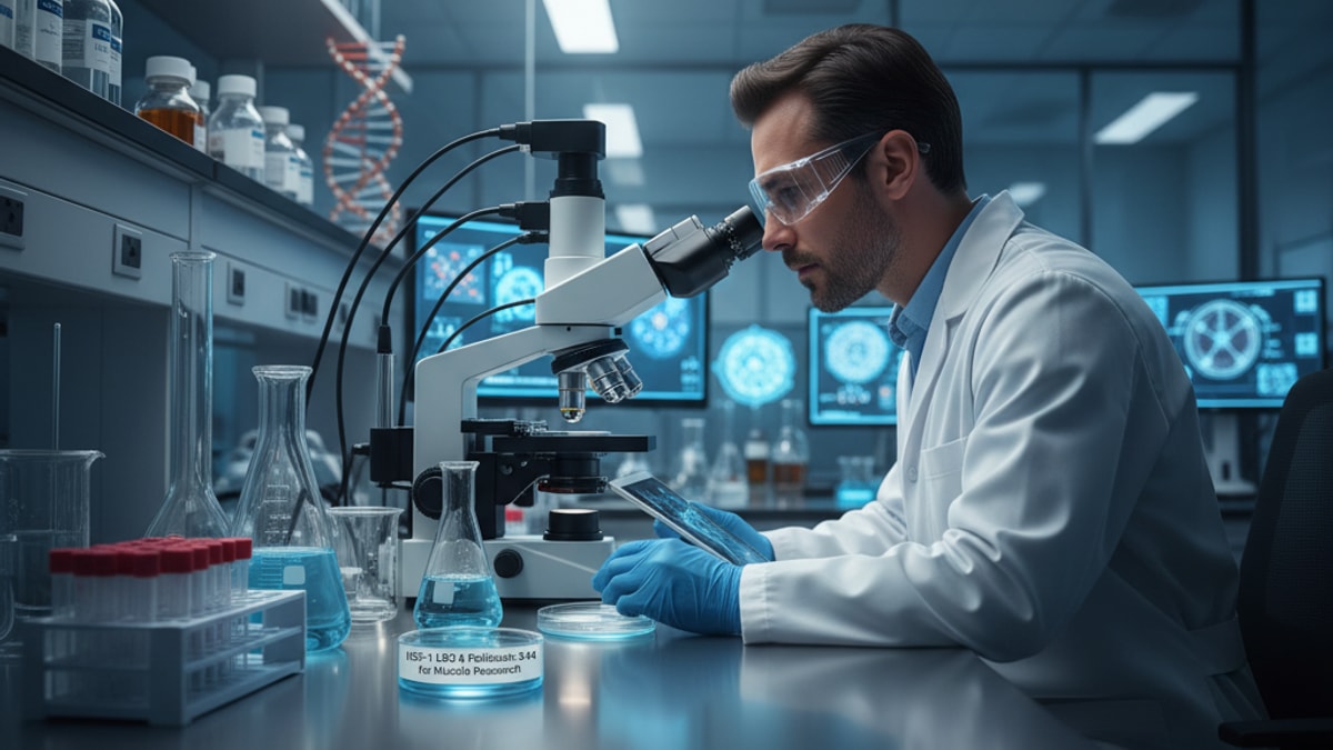 igf-1 lr3 follistatin-344 for muscle research - Professional illustration