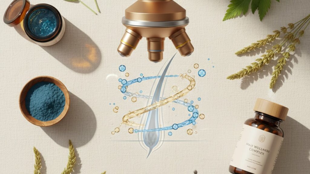 ghk-cu for hair regrowth research - Professional illustration
