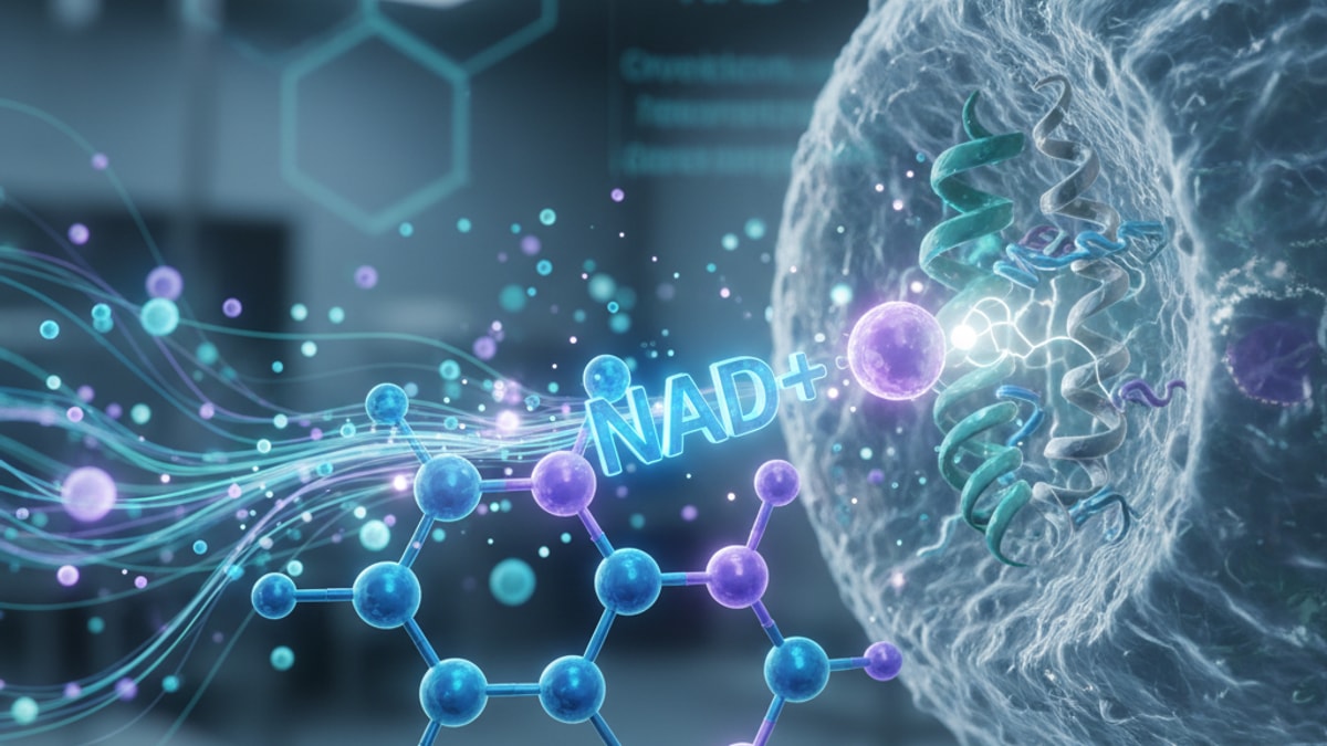 nad+ receptor pharmacology - Professional illustration