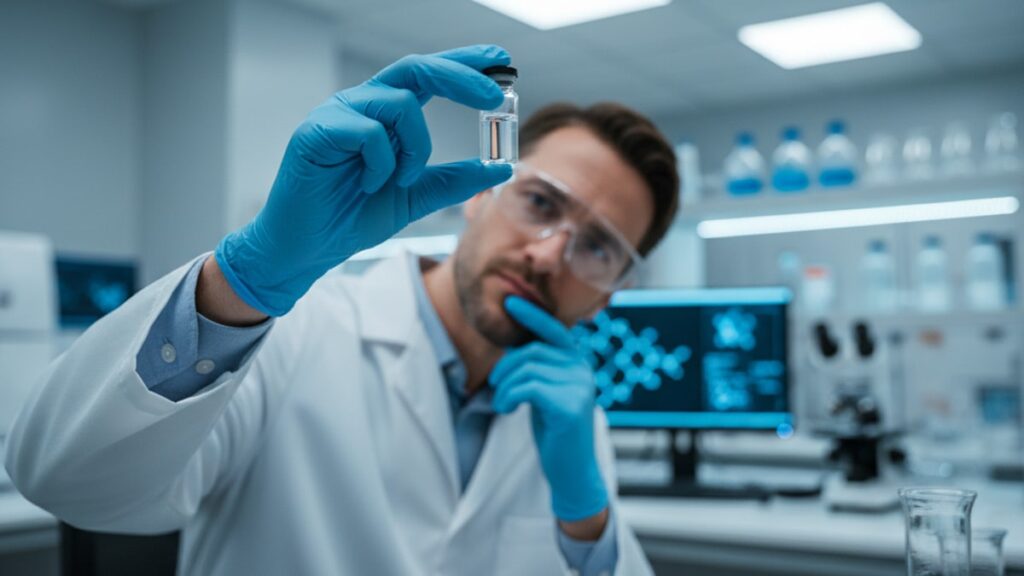 what does tb-4 look like in solution - Professional illustration