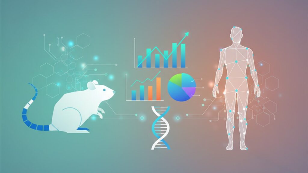 mk-677 animal vs human research - Professional illustration