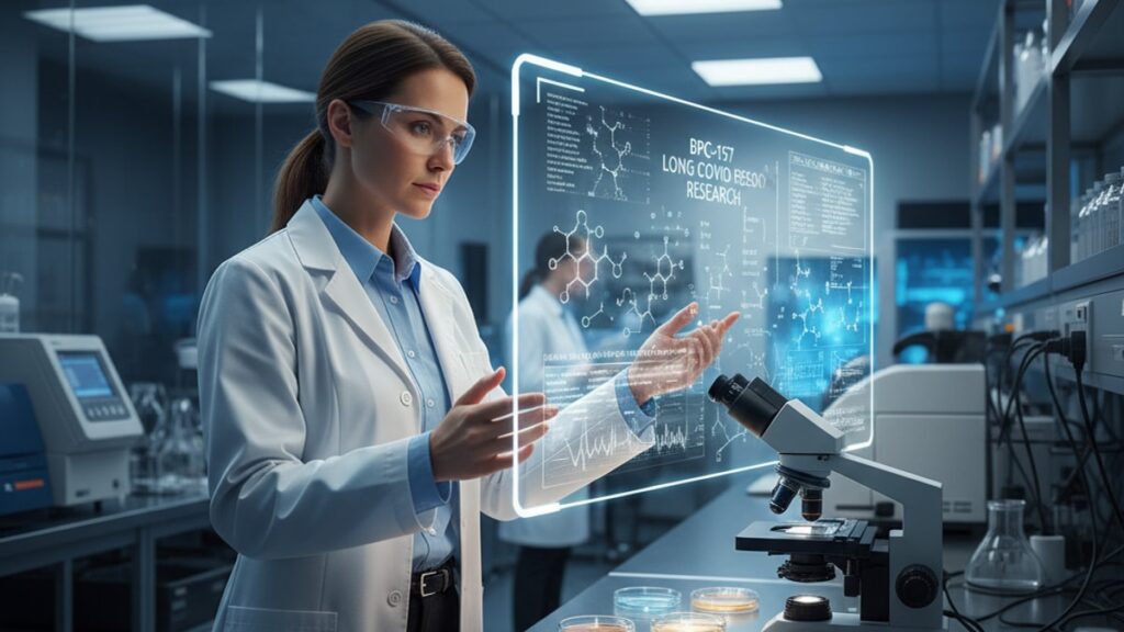bpc-157 for long covid research - Professional illustration