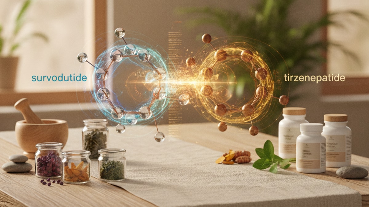 survodutide vs tirzepatide research - Professional illustration