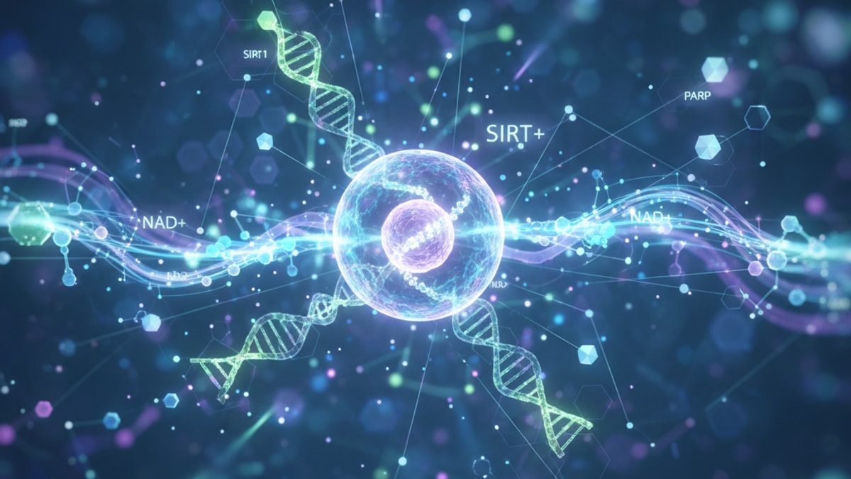 nad+ signaling pathway - Professional illustration