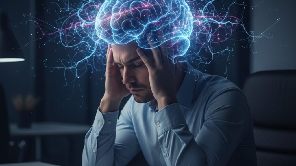 mots-c studied mental fatigue - Professional illustration