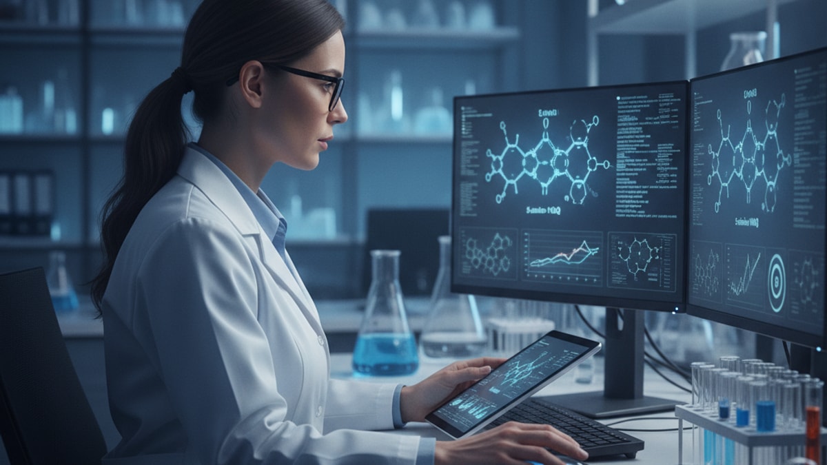 how long does 5-amino-1mq take to work in research - Professional illustration