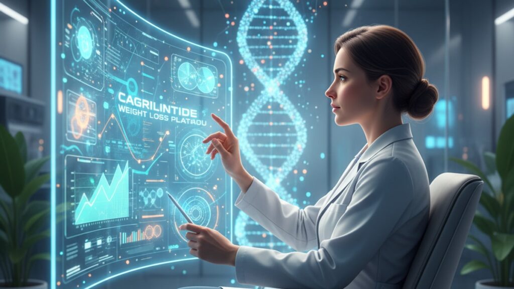 cagrilintide for weight loss plateau research - Professional illustration