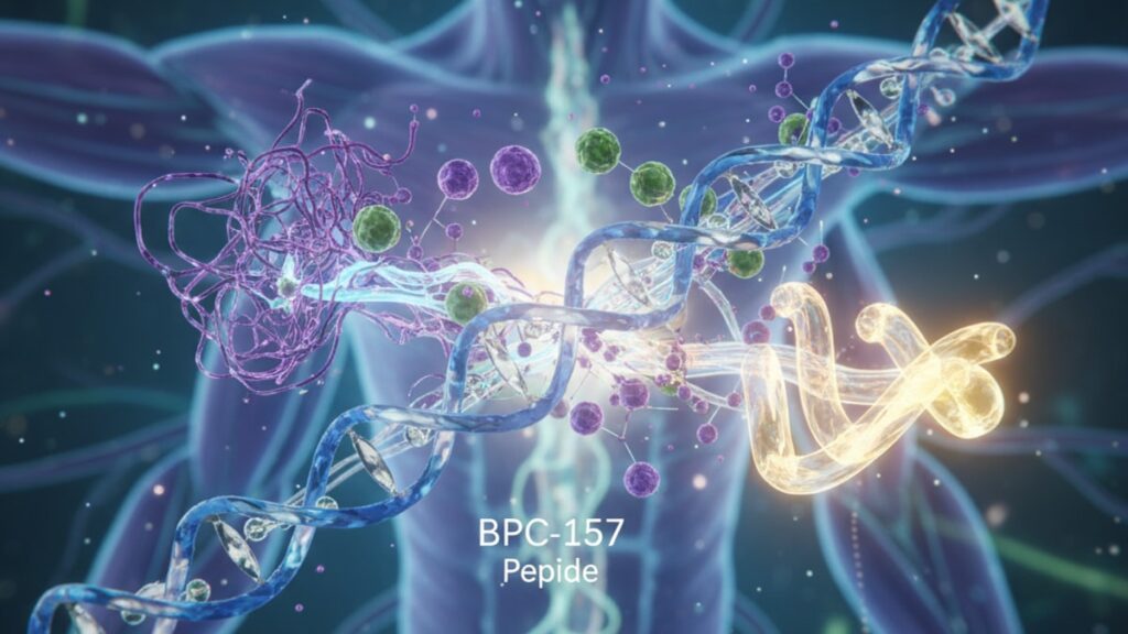 bpc-157 chronic pain research mechanism - Professional illustration