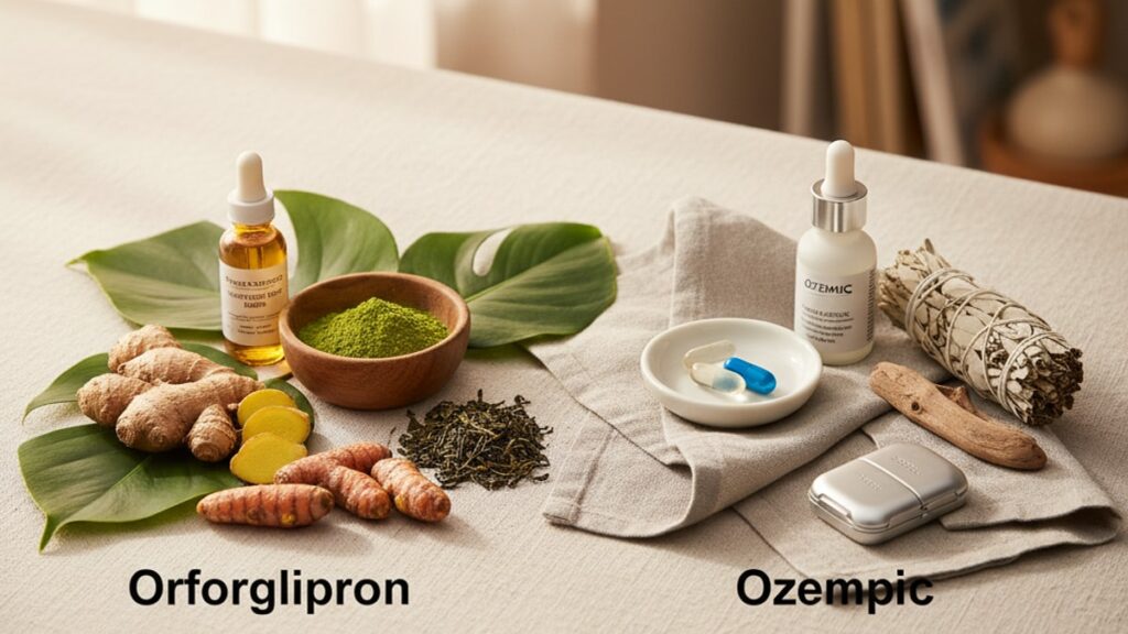 orforglipron differs from ozempic - Professional illustration