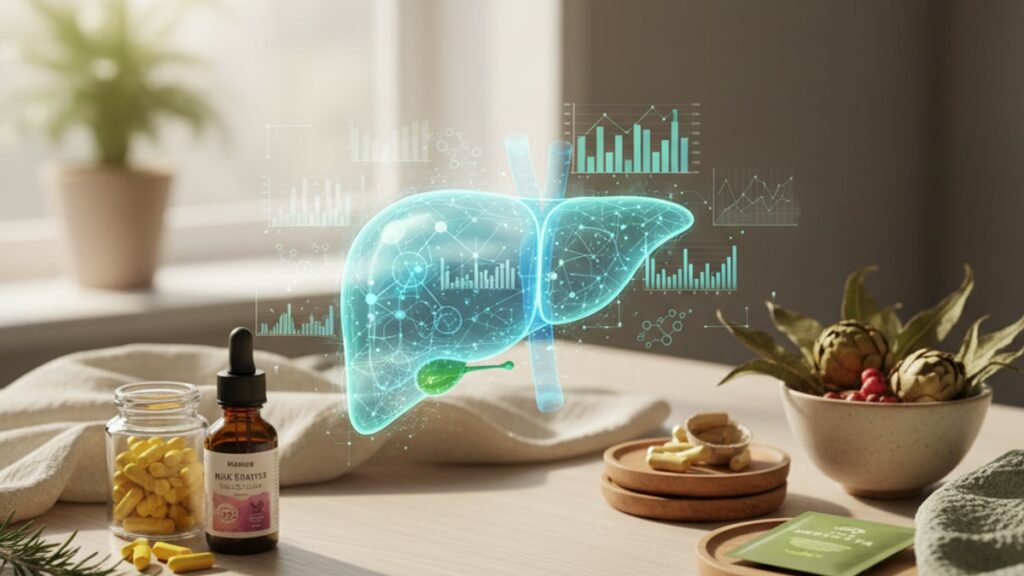 peptides for fatty liver research compared - Professional illustration