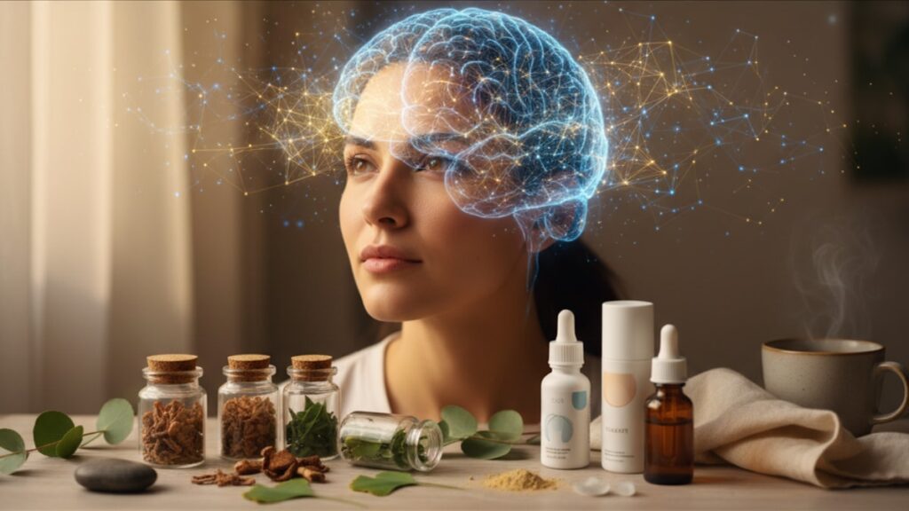 neuroplasticity research peptide stack - Professional illustration