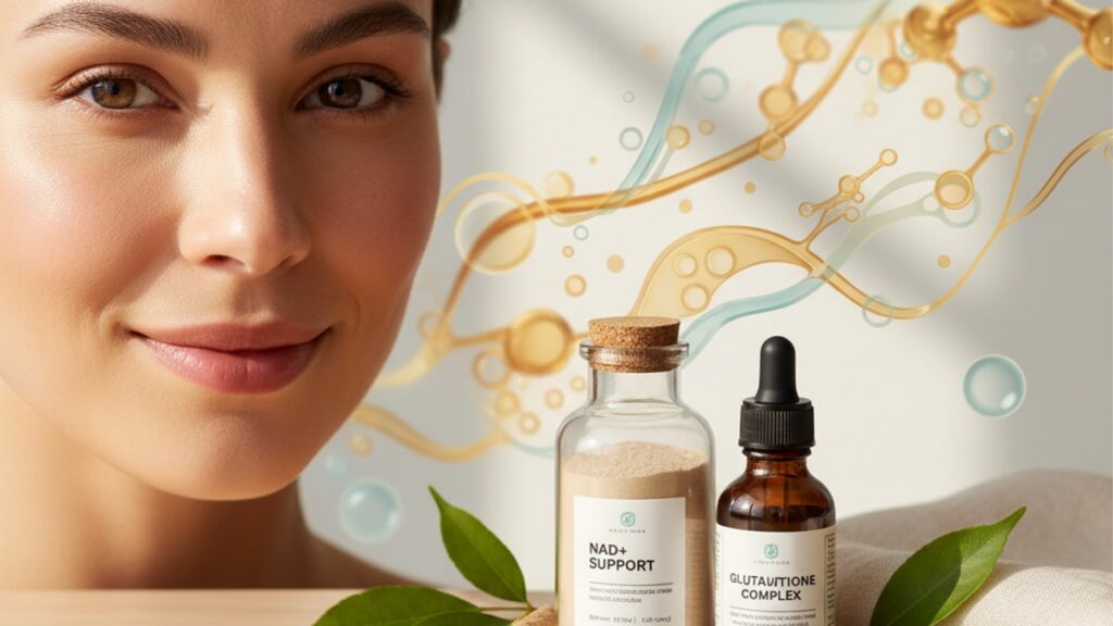 nad+ glutathione protocol antioxidant research - Professional illustration
