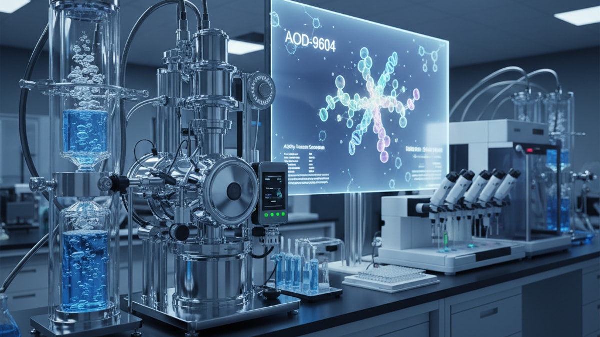 aod-9604 metabolism research - Professional illustration