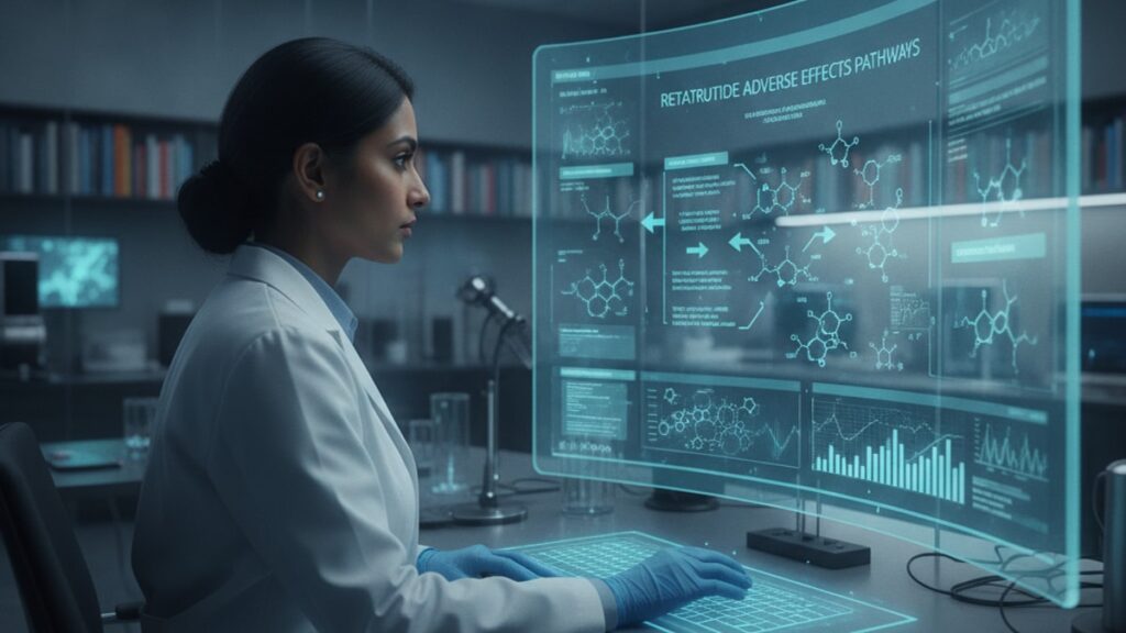 retatrutide side effects research - Professional illustration