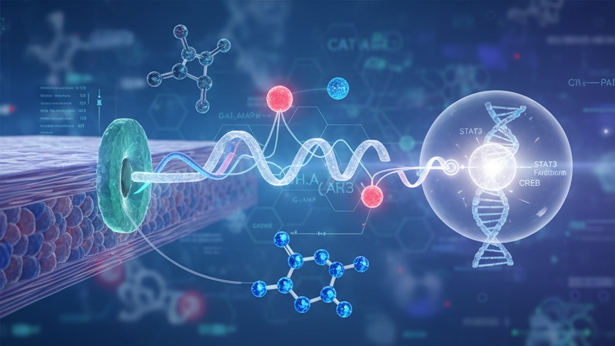 ipamorelin signaling pathway - Professional illustration