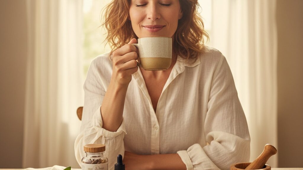 sermorelin studied perimenopause research - Professional illustration