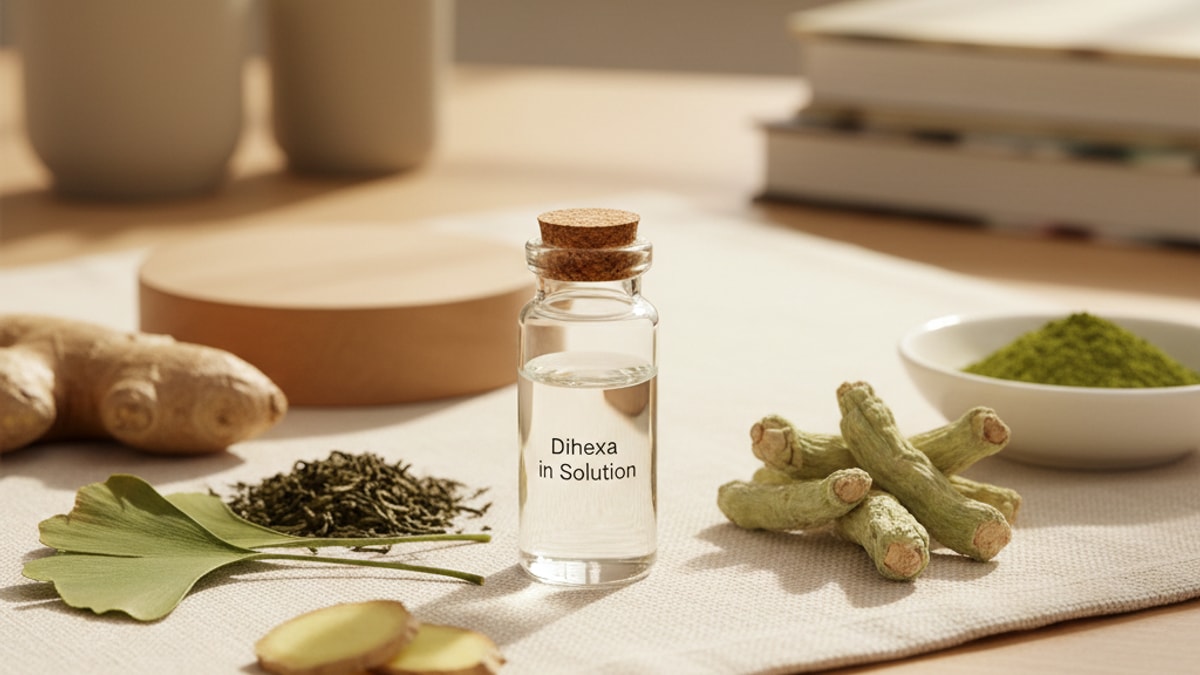 what does dihexa look like in solution - Professional illustration
