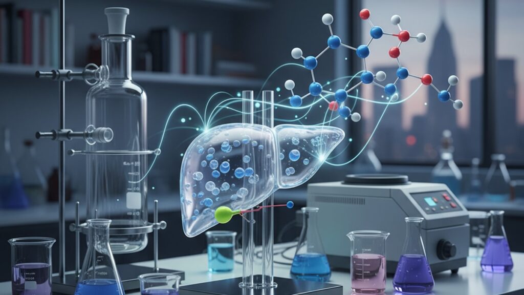 does tirzepatide help fatty liver research - Professional illustration