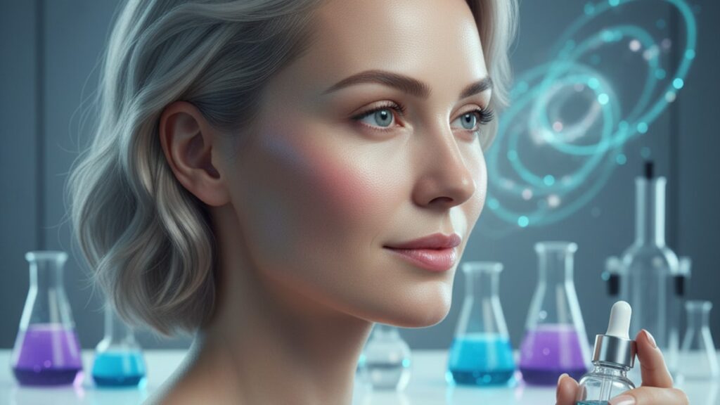 ghk-cu glutathione for anti-aging research - Professional illustration