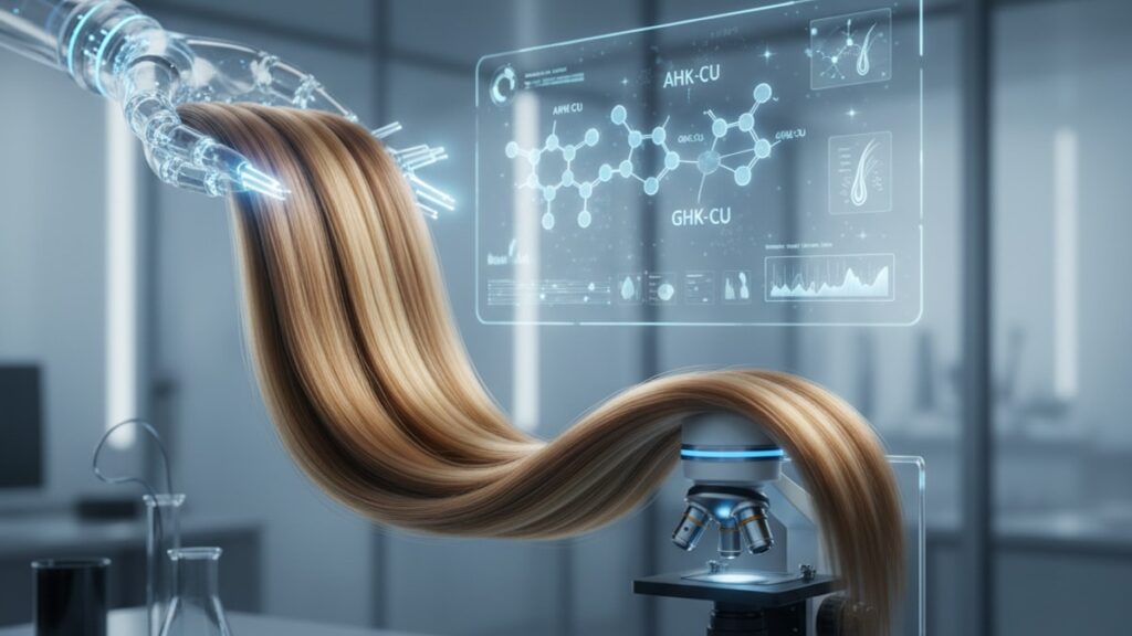 ahk-cu ghk-cu protocol hair research - Professional illustration