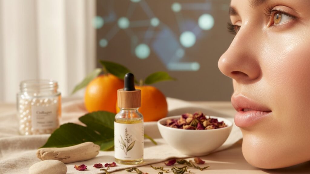 best peptides for skin brightening research - Professional illustration