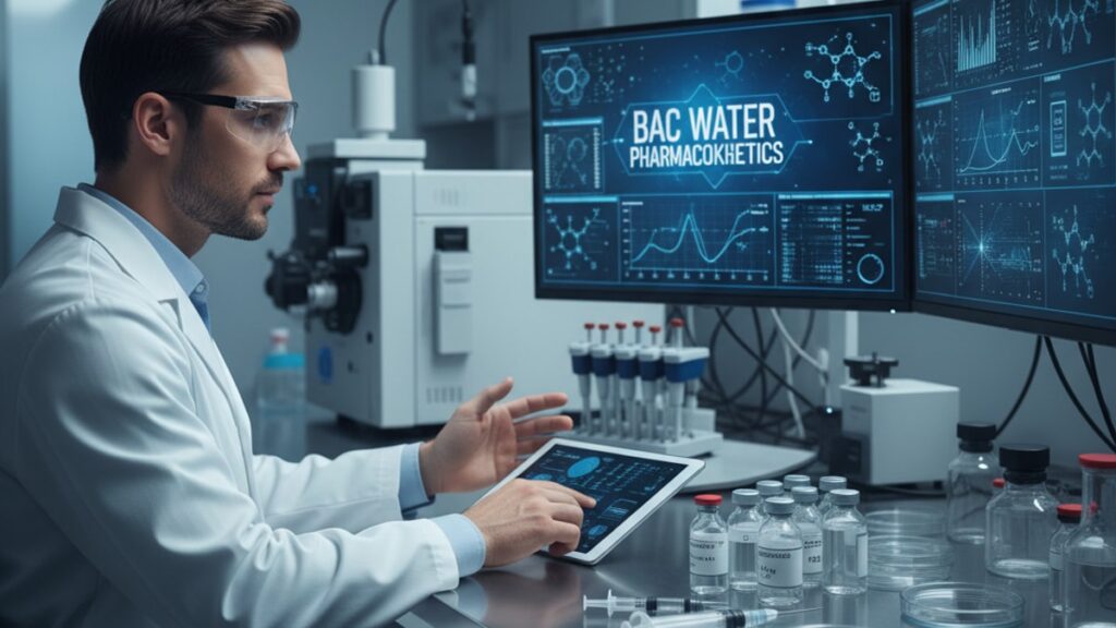 bac water pharmacokinetics - Professional illustration