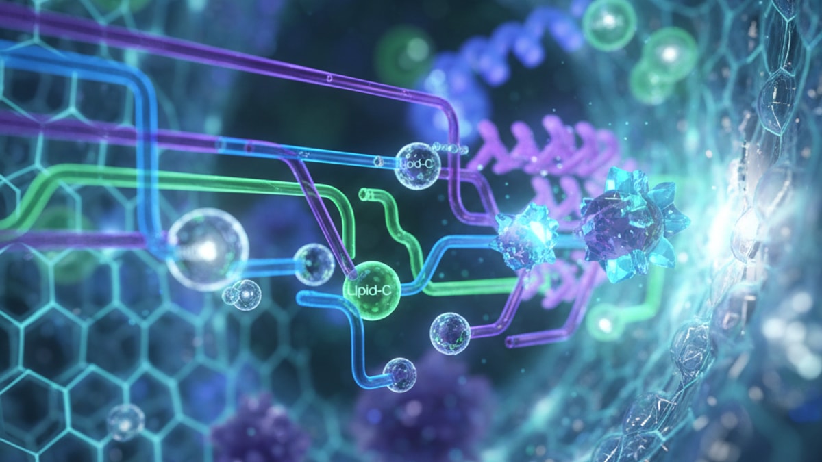 lipo-c signaling pathway - Professional illustration