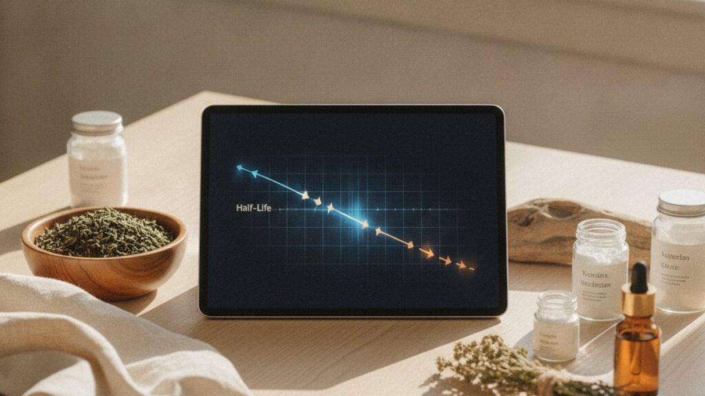 what's the half-life of aod-9604 - Professional illustration