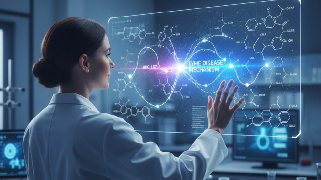 bpc-157 lyme disease research mechanism - Professional illustration
