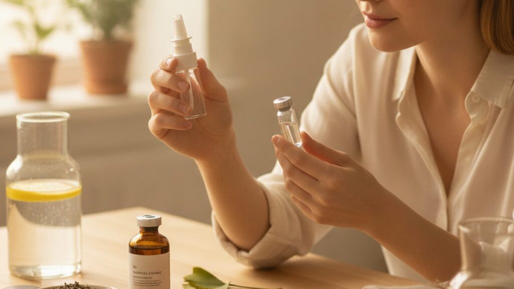 nad+ nasal vs injectable - Professional illustration