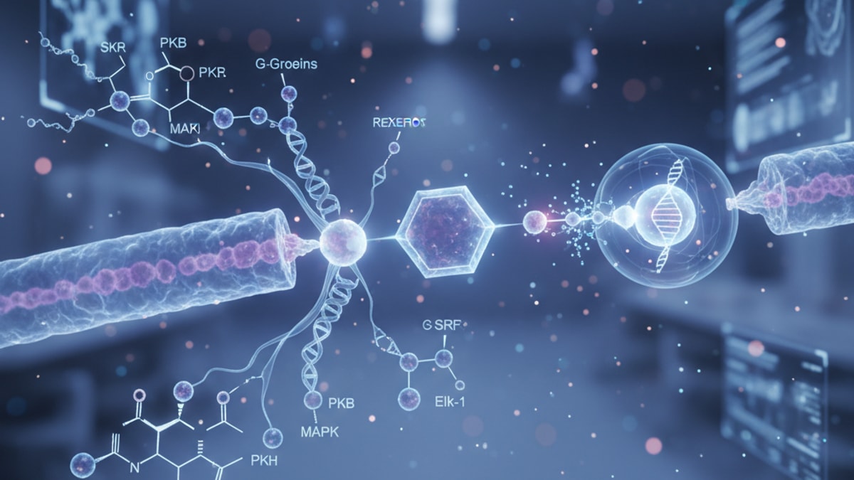 hexarelin signaling pathway - Professional illustration