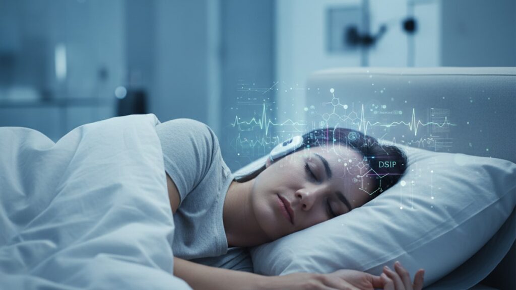 dsip for rem sleep research - Professional illustration