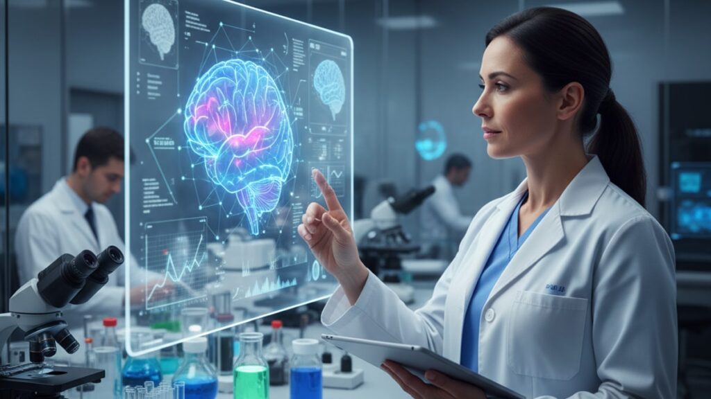 semax amidate stroke recovery research mechanism - Professional illustration