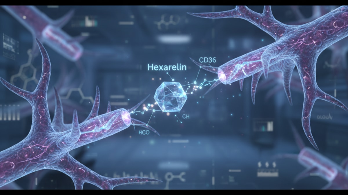 hexarelin cd36 cardiac mechanism - Professional illustration